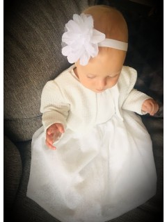 Opaska dziecięca z kwiatkiem, elastyczna 3 Opaska dziecięca z kwiatkiem, elastyczna 3