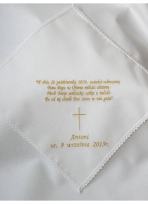 Haftowana szatka chusteczka L