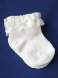 Skarpetki MILUSIE z  koronką i kokardką
