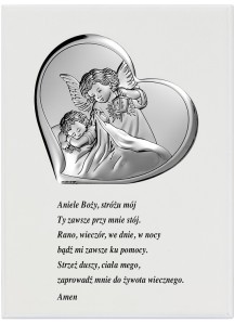 Obrazek na drewienku z modlitwą 11,5x15,5 cm