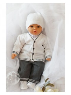 Komplet do chrztu dla chłopczyka-biały