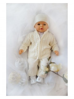 Komplet do chrztu 23-ecru