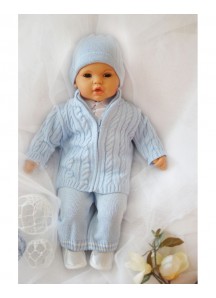 Komplet do chrztu 23-niebieski