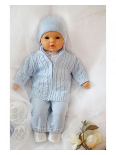 Komplet do chrztu 23-niebieski