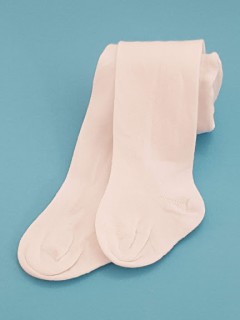 Rajstopki bawełniane gładkie Rewon- białe