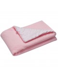 Ciepły kocyk  MINKY -  Różowy