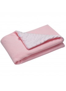 Ciepły kocyk  MINKY -  Różowy