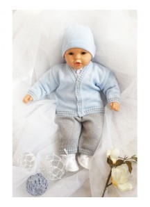 Komplet do chrztu dla chłopczyka-błekitny