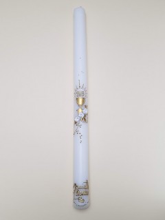 Ręcznie zdobiona świeca- I Komunia Święta