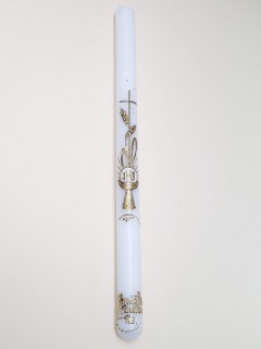 Ręcznie zdobiona świeca- I Komunia Święta