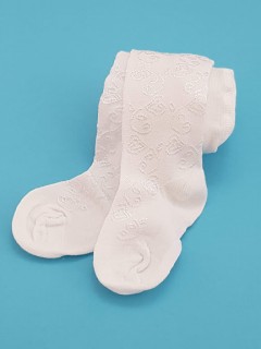 Rajstopki żakardowe BIAŁE Rajstopki żakardowe BIAŁE