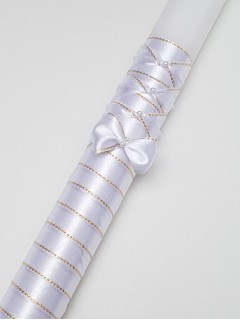 Ręcznie zdobiona świeca -atłas zdobienie złote Ręcznie zdobiona świeca -atłas zdobienie złote